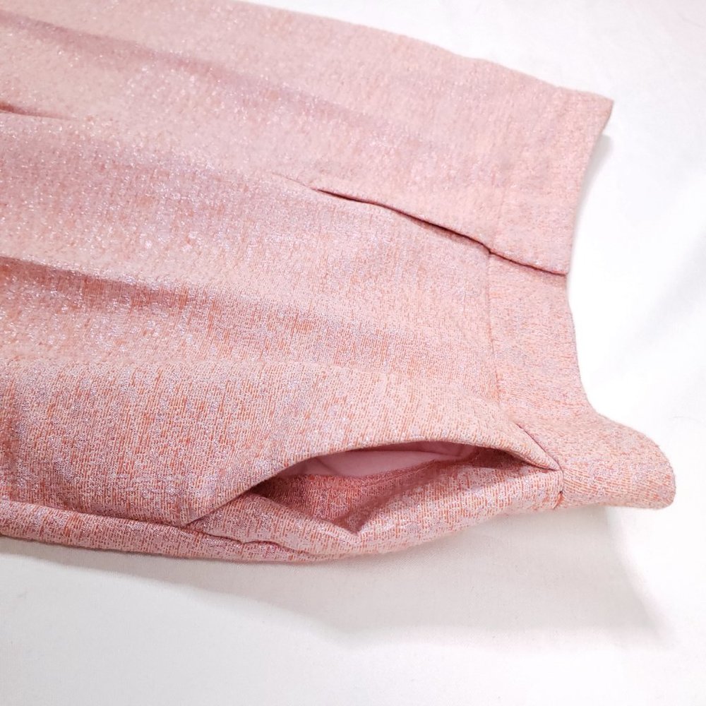 RARE Boden Pink Metallic Bistro Crop Pants - Picture 6 of 11